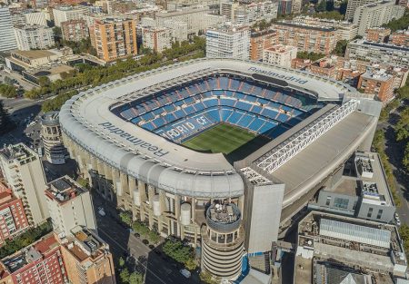 395282168_Santiago Bernabeu stadium in Madrid